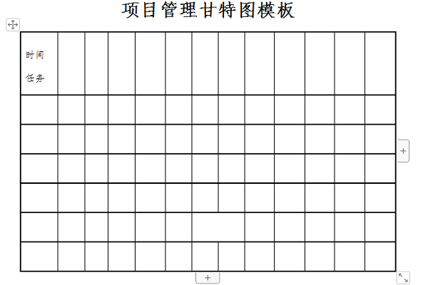 项目管理甘特图模板截图