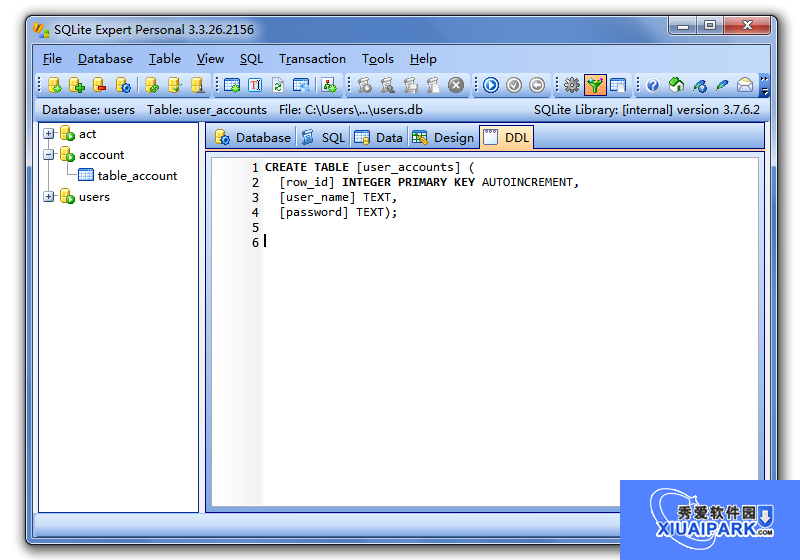 SQLite可视化管理工具(SQLite Expert Pro)截图