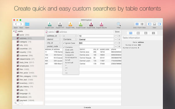 MDB Explorer for Mac截图