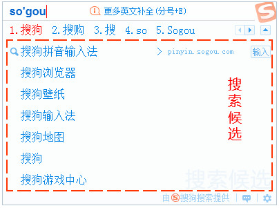 搜狗拼音输入法截图