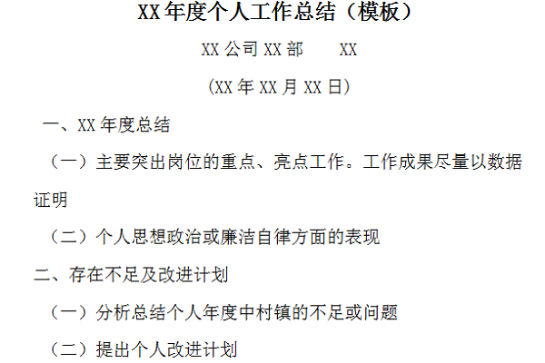 年度总结报告范文截图